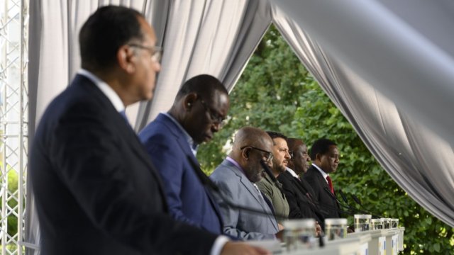 Африкански лидери бяха в Киев преди година, за да представят своето виждане за мир. Снимка: President.gov.ua