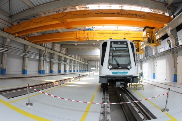 
	В София пристигна първият влак на Метрполитена, който ще се движи по третата линия на метрото. Снимка: Олег Попов, Investor Media Group
