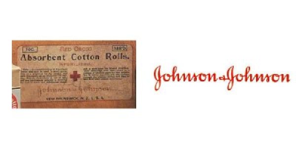 
	Използвано за пръв път: 1887 г.
	Основаване на компанията: 1886 г.
	Приходи на компанията майка: 71.3 млрд. долара
	Индустрия: фармация
	
	Johnson &amp; Johnson е първата американска компанията, която произвежда и разпространява в големи обеми стерилни облекла за хирургични процедури. Основана е в Ню Джърси през 1886 г. Запомнящия се шрифт на логото е вдъхновен от подписа на единия от двамата братя Джонсън. Емблемата продължава да е сред най-разпознаваемите изображения в света. В момента компанията е публична и търгува с голям набор от медицински и потребителски стоки. Продуктите на Johnson &amp; Johnson се продават в почти всяка страна по света. През миналата година компанията инвестира между 20 и 30 млн. долара в глобална имиджова кампания.
