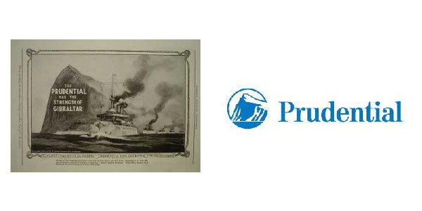 
	Използвано за пръв път: 1896 г.
	Основаване на компанията: 1875 г.
	Приходи на компанията майка: 41.5 млрд. долара
	Индустрия: застраховане
	
	Prudential представя логото си &ldquo;Скалата на Гибралтар&rdquo; през 1896 г., малко след като компанията е основана. Символът се появява в ежедневник и е позициониран над думите: &ldquo;Prudential има силата на Гибралтар.&rdquo; Според официалния сайт на компанията, скалата е символ на &ldquo;сила, стабилност, експертиза и иновация&rdquo;. Prudential винаги е била застрахователна компания, основана от Джон Феърфилд Дриден като Prudential Friendly Society през 1875 г. Популярността на логото се отплаща на компанията главно на международните пазари, където Prudential споделя името си с други компании, които не са в застрахователния бизнес. В тези случаи Prudential използва скалата в логото си като алтернативен начин за реклама на марката си. Prudential Financial Inc. в момента е сред най-големите финансови институции в света, която оперира в над 40 страни по света. За миналата година компанията декларира приходи от 41.5 млрд. долара.
