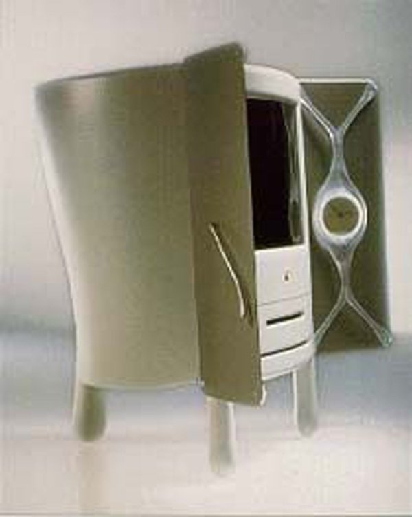 
	Концептуален Mac, чиято идея е да се превръща в стилна част от обзавеждането на дома, когато не се използва като компютър.
